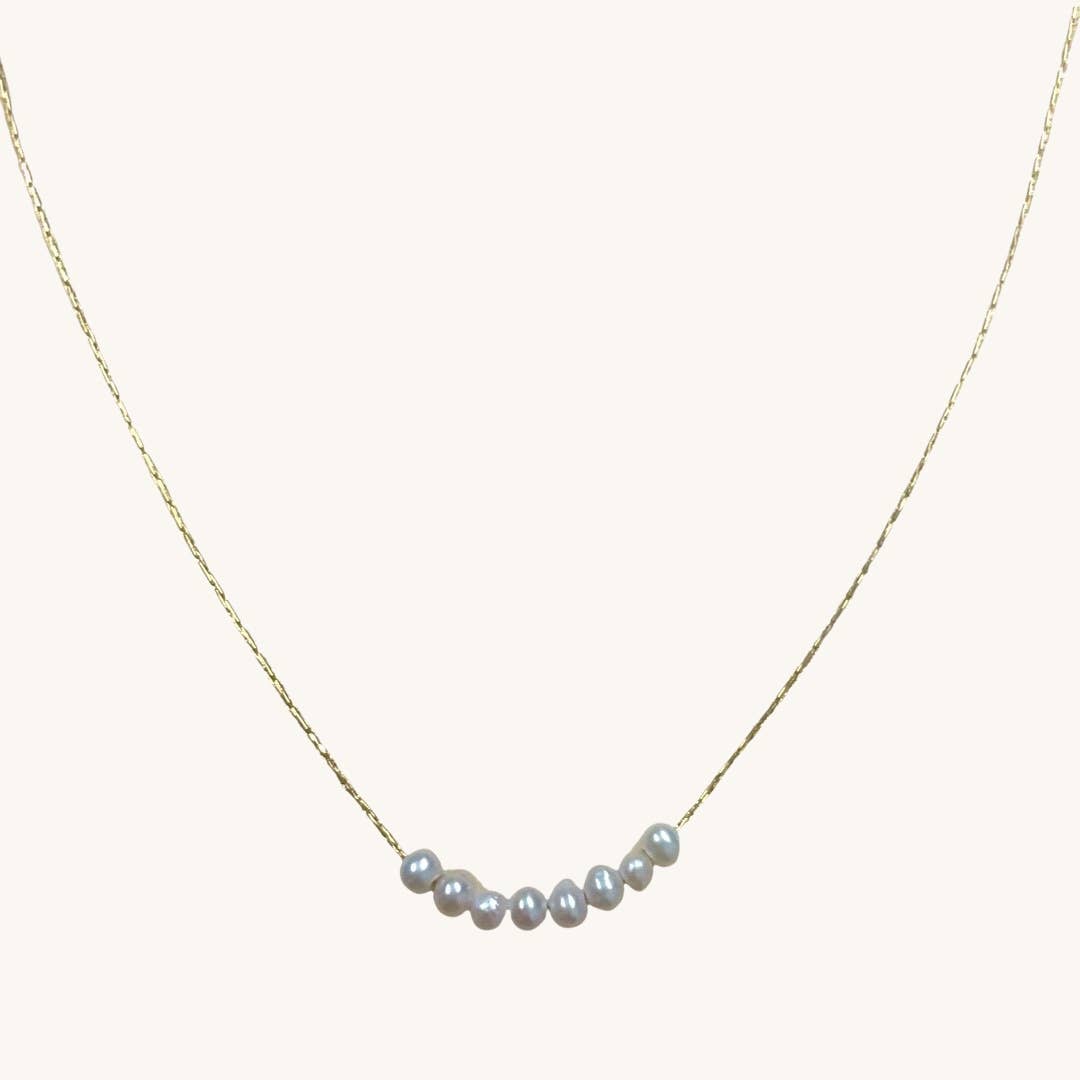 Nina Dainty Pearl Necklace