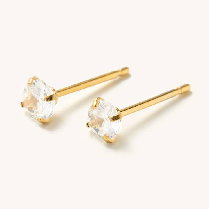 Crystal Gem Micro Stud Earrings