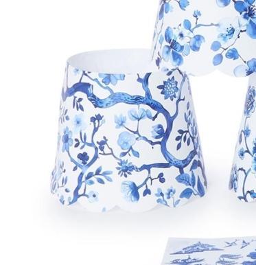 Chinoiserie Paper LED Lampshade