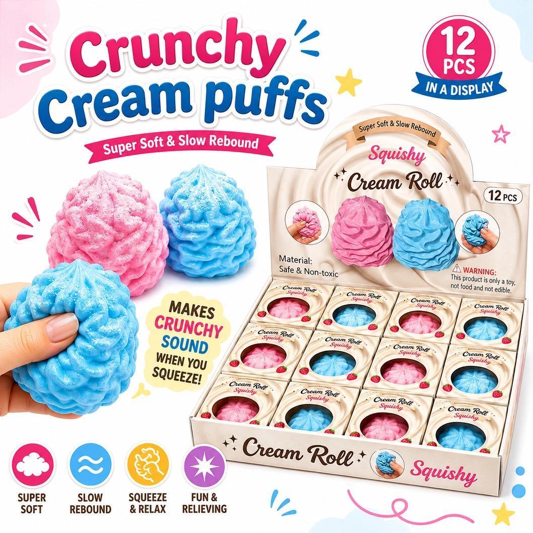 Crunchy Cream Roll Squishy