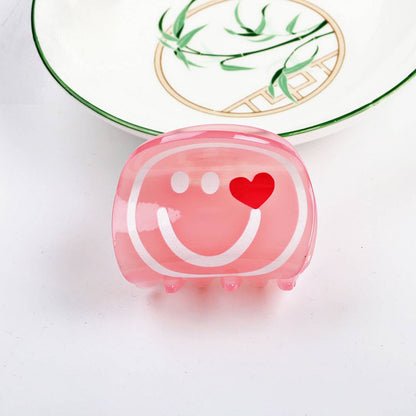 SMILING FACE CUTE HAIR CLIPS LARGE FOR GIRLS_CWAHA0280