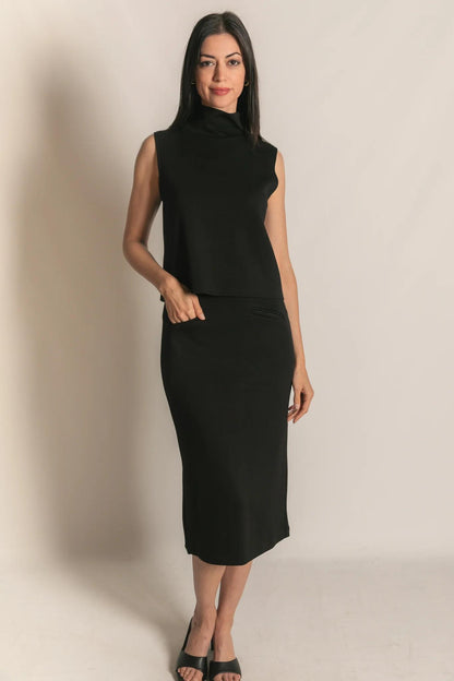 Back Slit Pencil Skirt