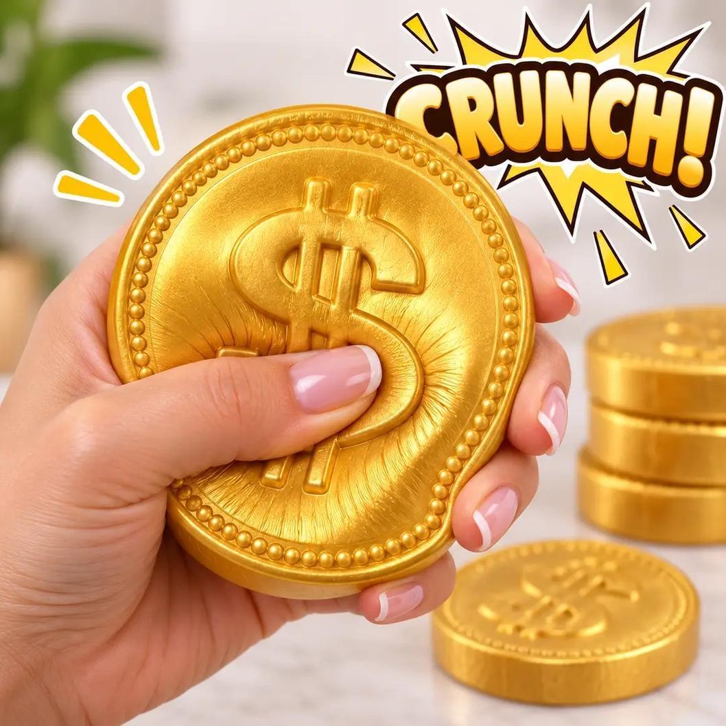 Crunchy Token Squish (Gold Token ASMR Squishy)