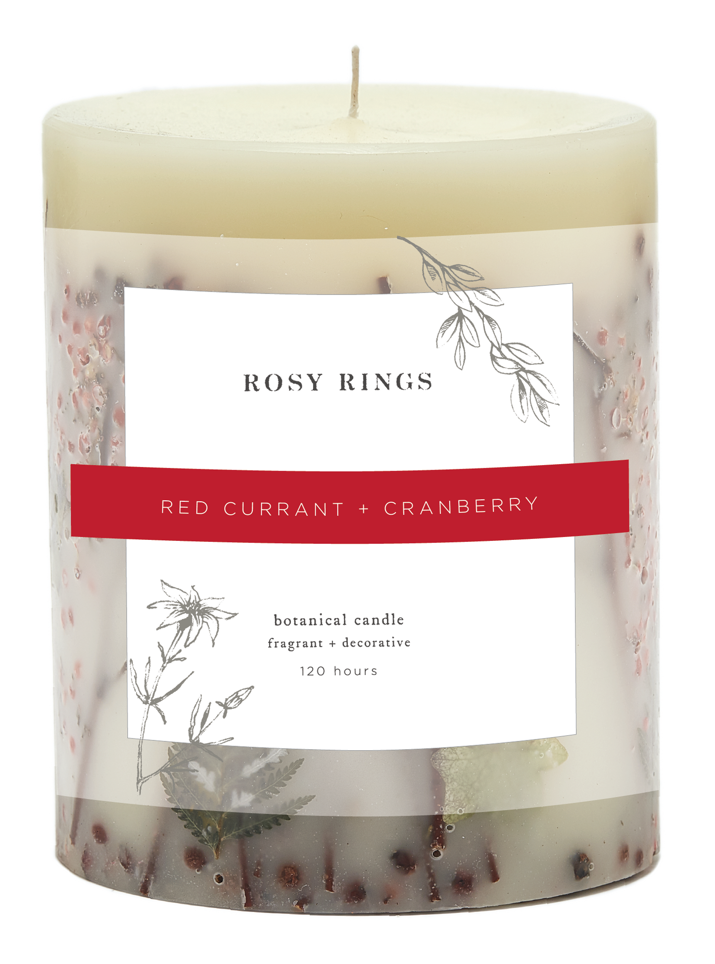 Red Currant & Cranberry Petite Botanical Candle