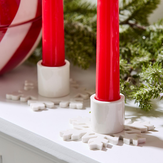 Snowflake Taper Candleholder