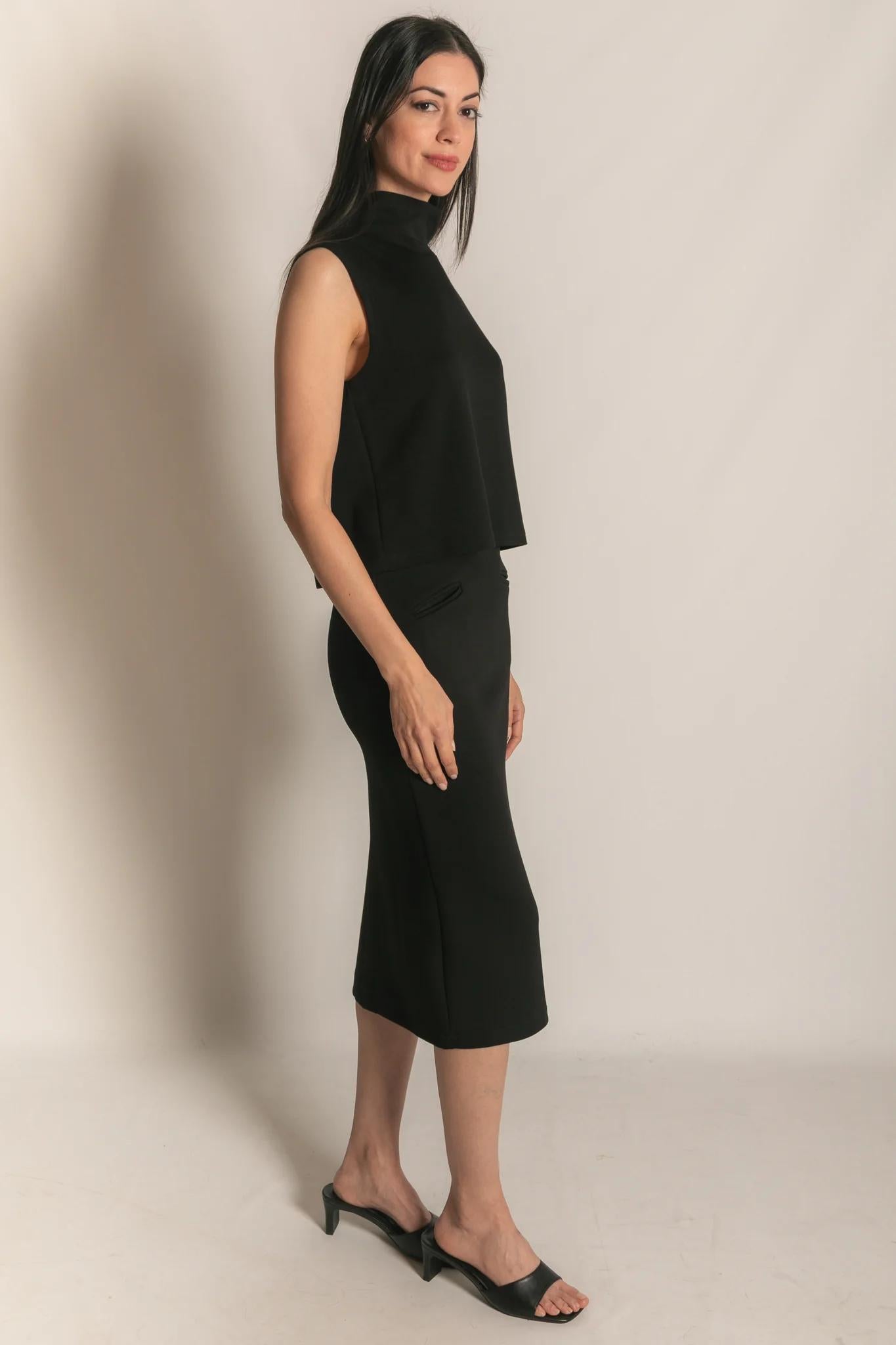 Back Slit Pencil Skirt