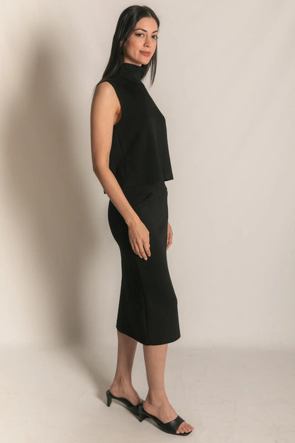 Back Slit Pencil Skirt