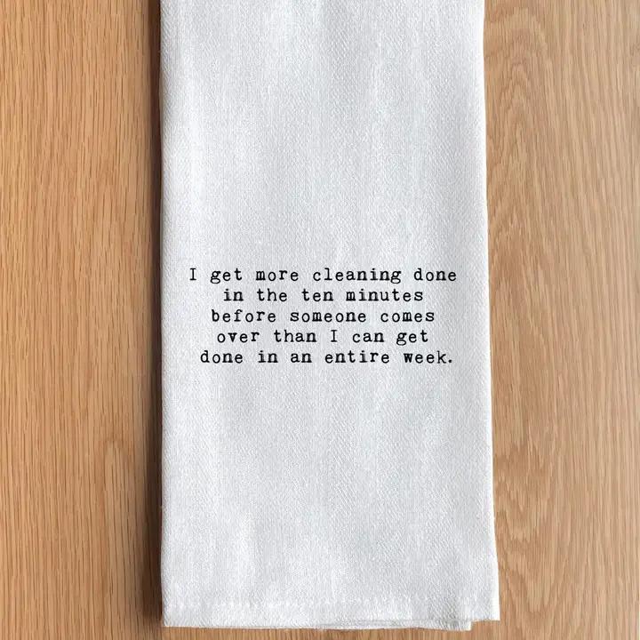 Text Printed Kitchen Towel