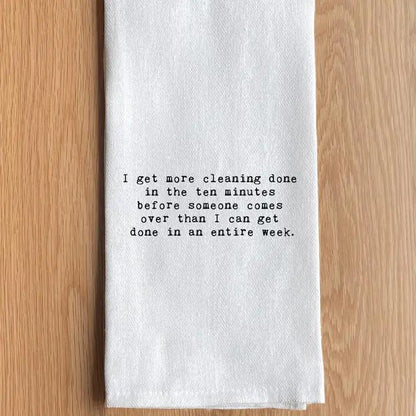 Text Printed Kitchen Towel