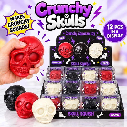 Crunchy Skulls ASMR Squishy (Crunchy Squeeze Toy)