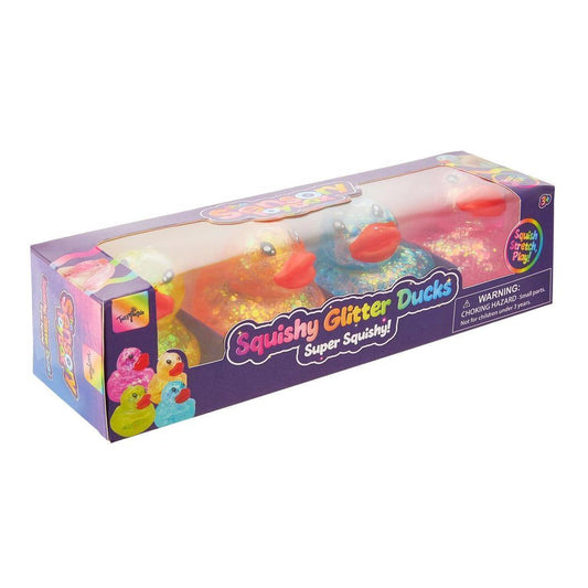 Sensory Toy Box Squishy Glitter Ducks Stress Relief Fidget Toy
