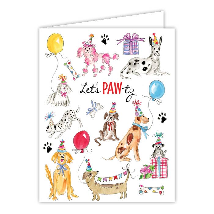 Party Pooches Greeting Card