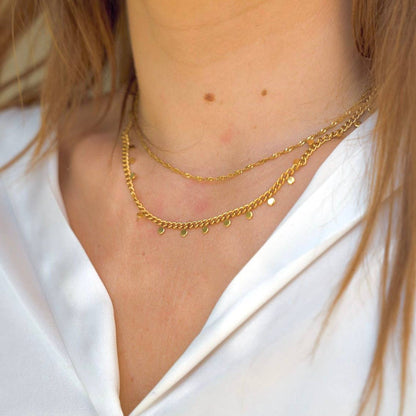 Mini Gold Disk Choker