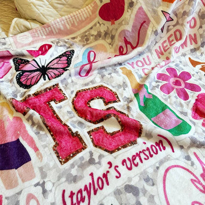 Taylor Swift Inspired Throw Blanket