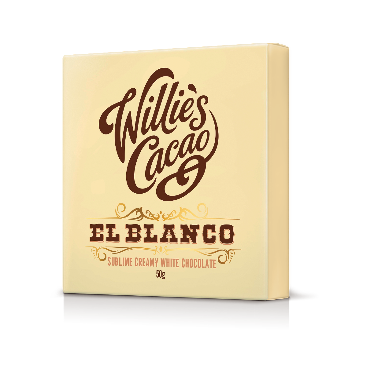 El Blanco. Creamy white chocolate. 50g bar