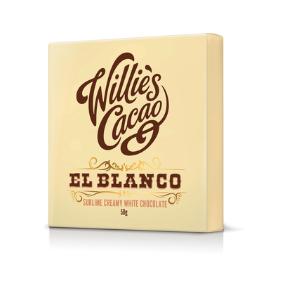 El Blanco. Creamy white chocolate. 50g bar