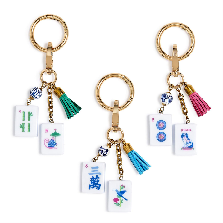 Pagoda Party Mahjong Bag Charms