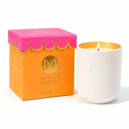 Scalloped Soy Candle