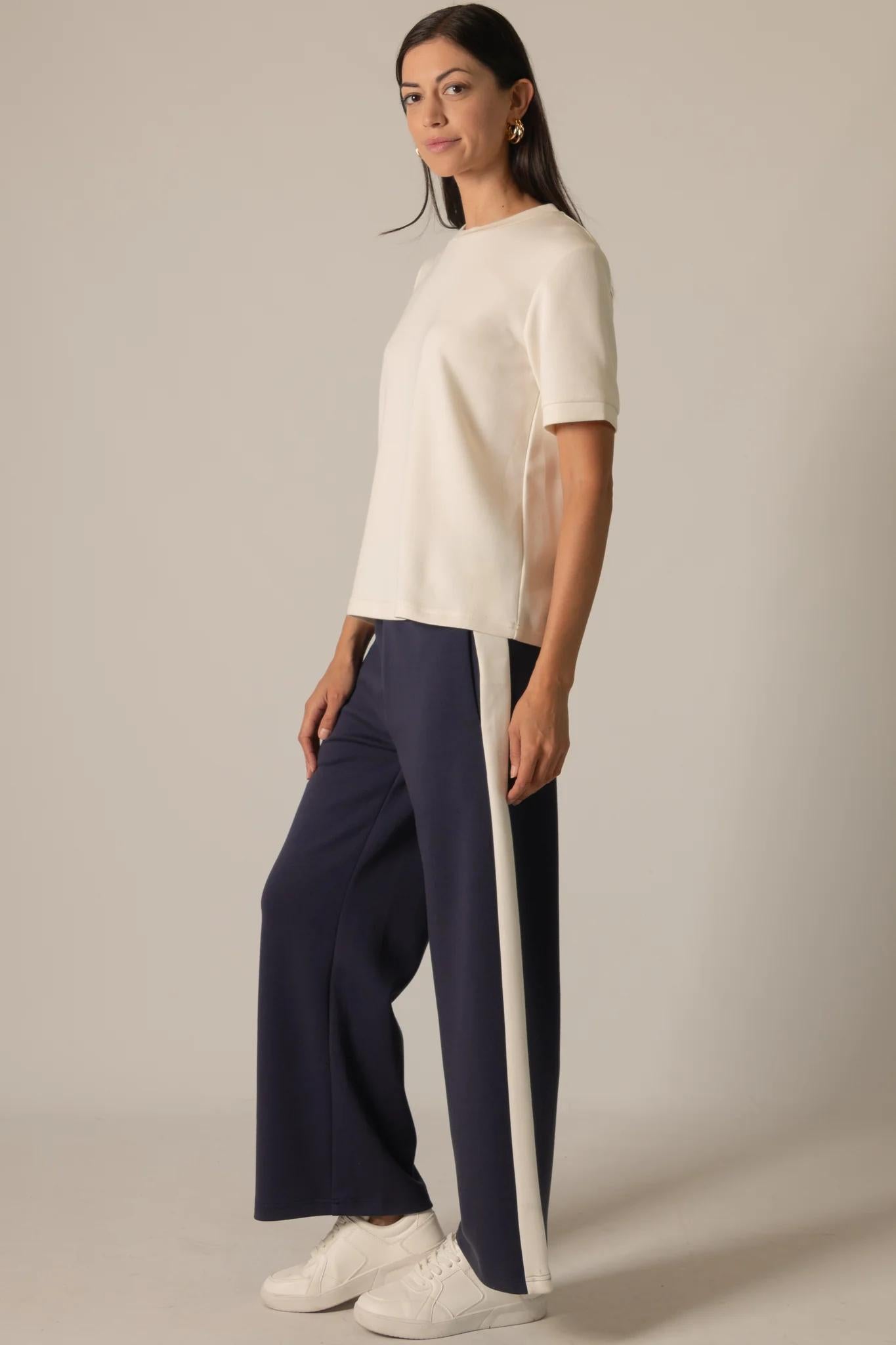 Side Stripe Wide Leg Pants