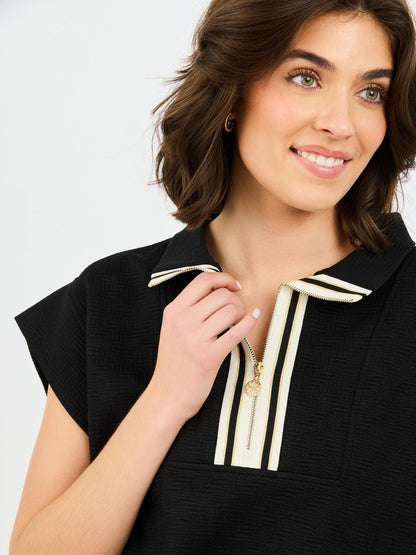 Porter Pop-Collar Shorts Set