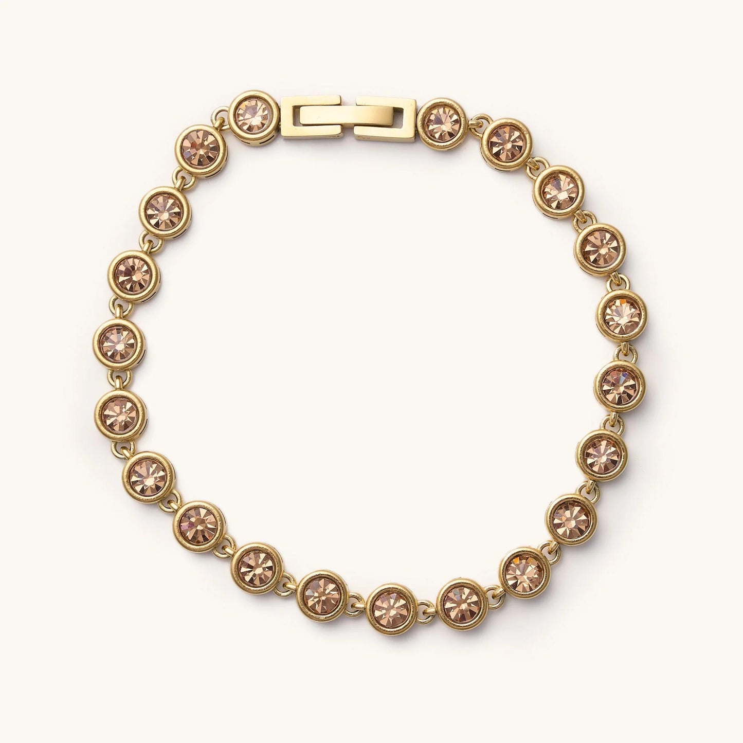 Amber Circle Gem Bracelet