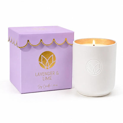 Scalloped Soy Candle