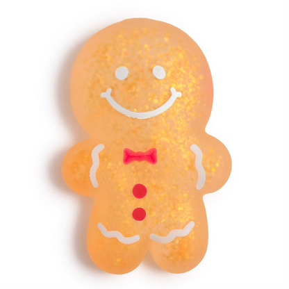 Jumbo Glitter Gingerbread Cookie Squishy