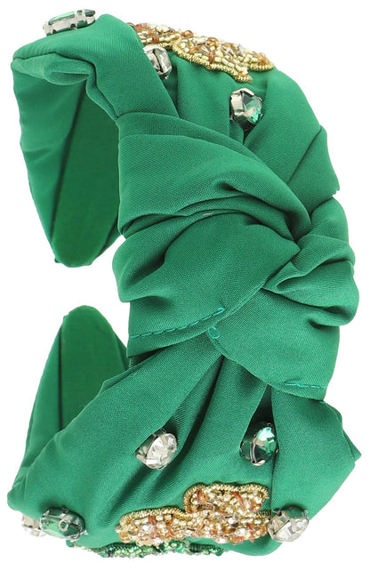 Saint Patrick's Shamrock Top Knotted Headband