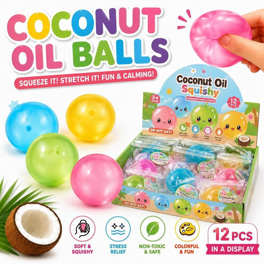 Colorful Coconut Oil Squeeze Ball