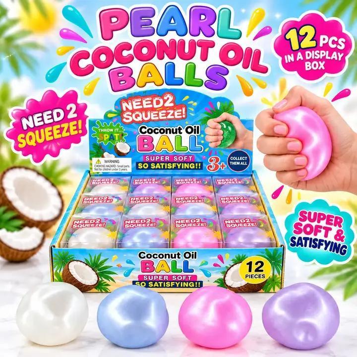 Pearl Coconut Oil Ball Squishy