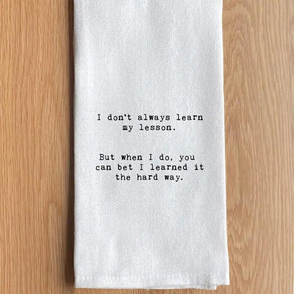 Text Printed Kitchen Towel