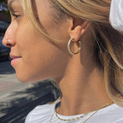 Jennie Gold Hoops