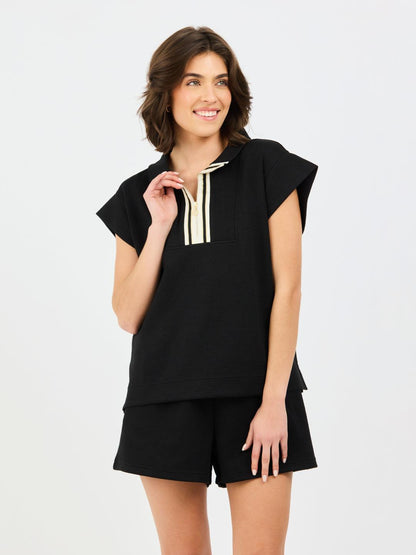 Porter Pop-Collar Shorts Set