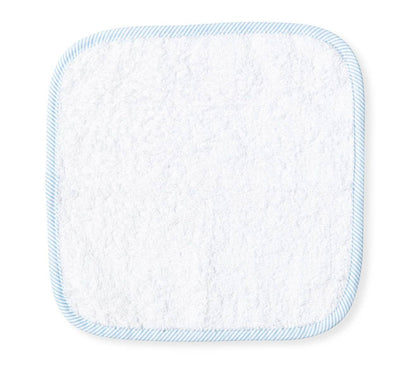 White & Blue Washcloth - Set of 4