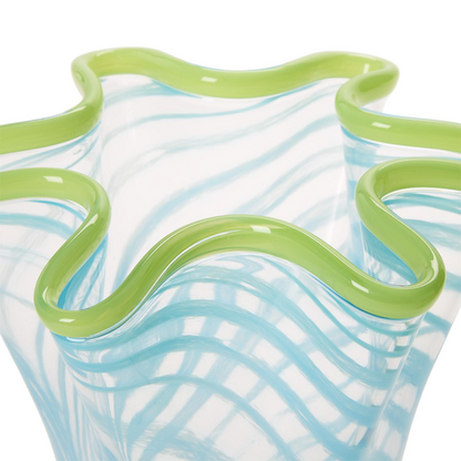 Rialto Handblown Swirl Flare Vase