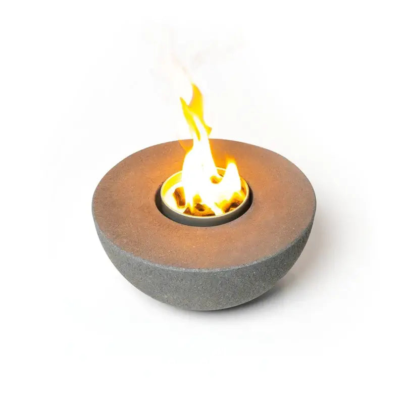 Concrete Semi-Round Fire Pit