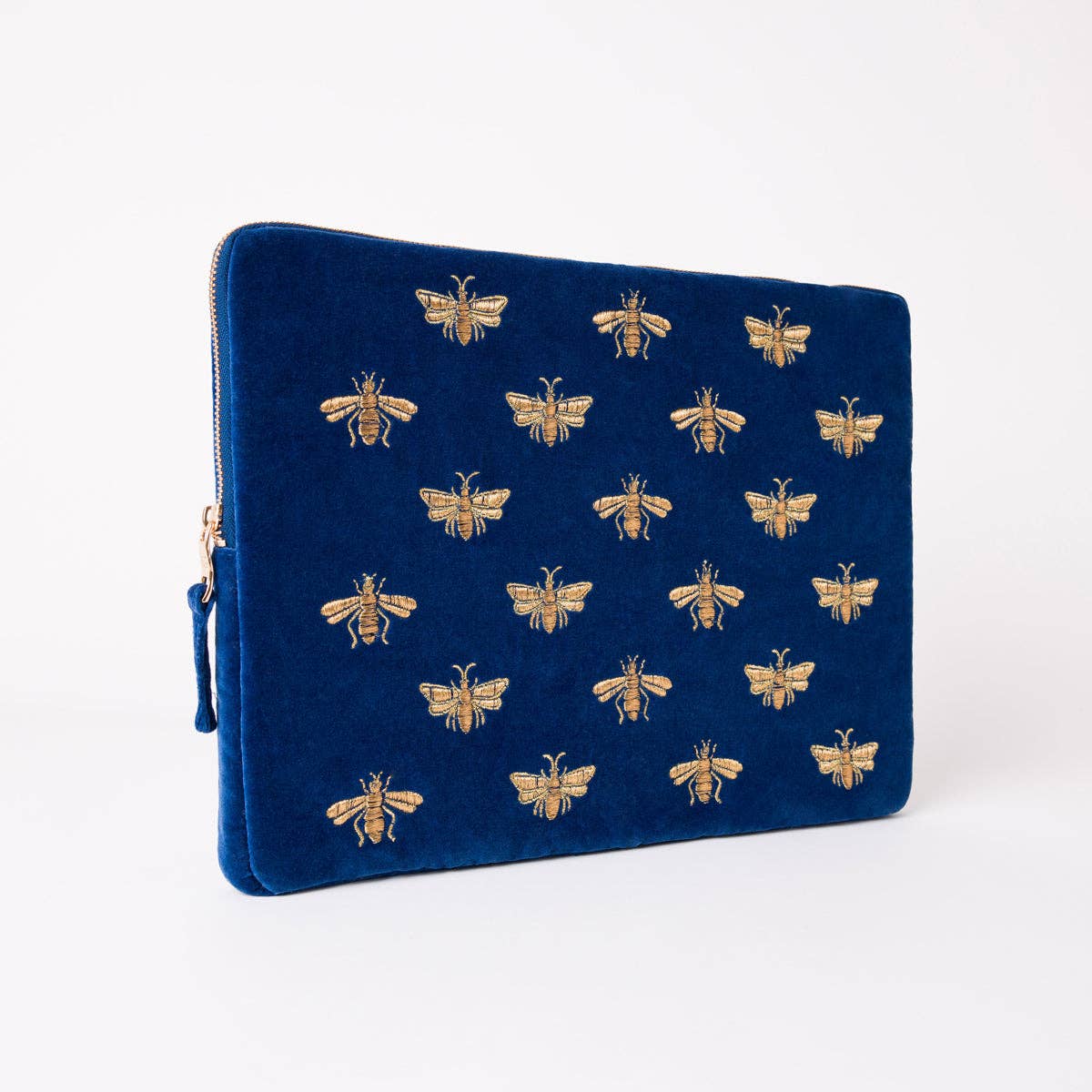 Honey Bee Cobalt Laptop Case Large