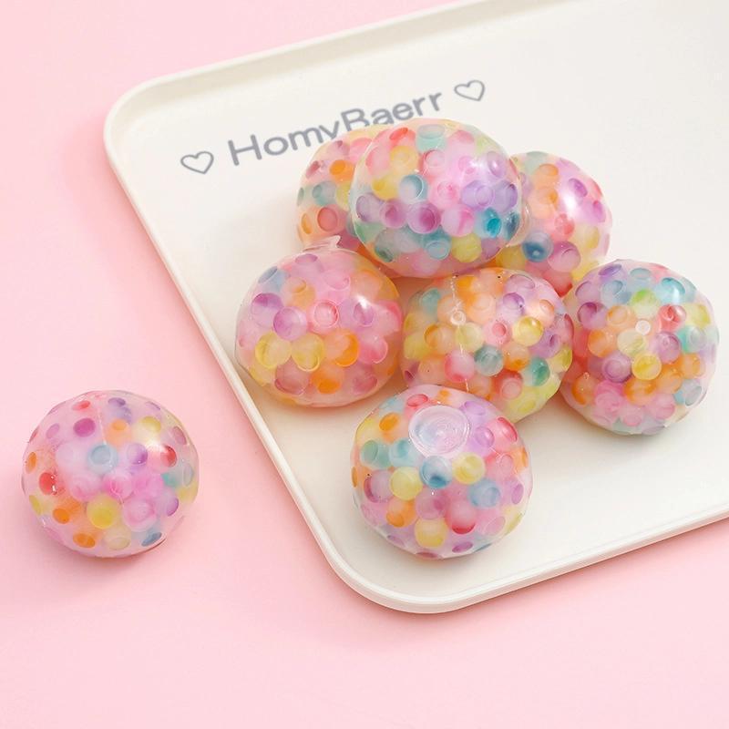 Colorful Marble Beaded Squeeze Ball