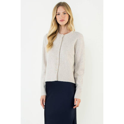 Round Button Cardigan