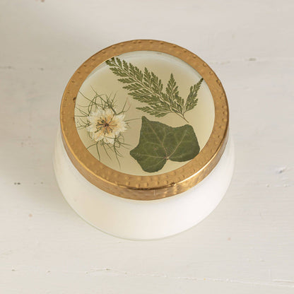 Forest Large Pressed Floral Candle