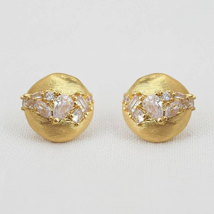 Organic Design Stud Earrings