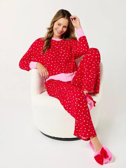 Mini Hearts Ultra-Soft Jersey Knit PJ Set