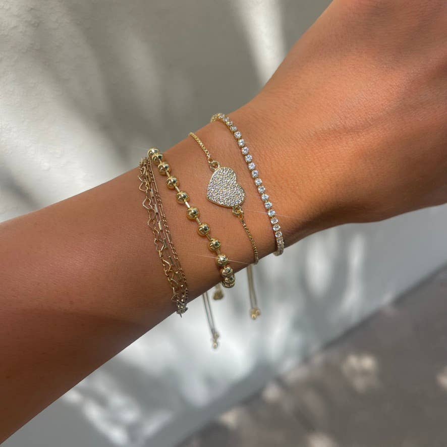 Stella Gold Slider Bracelets