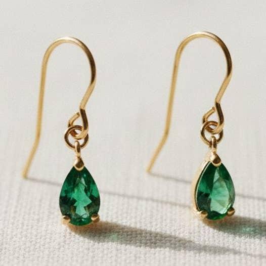 Hanging Gemstone Earrings