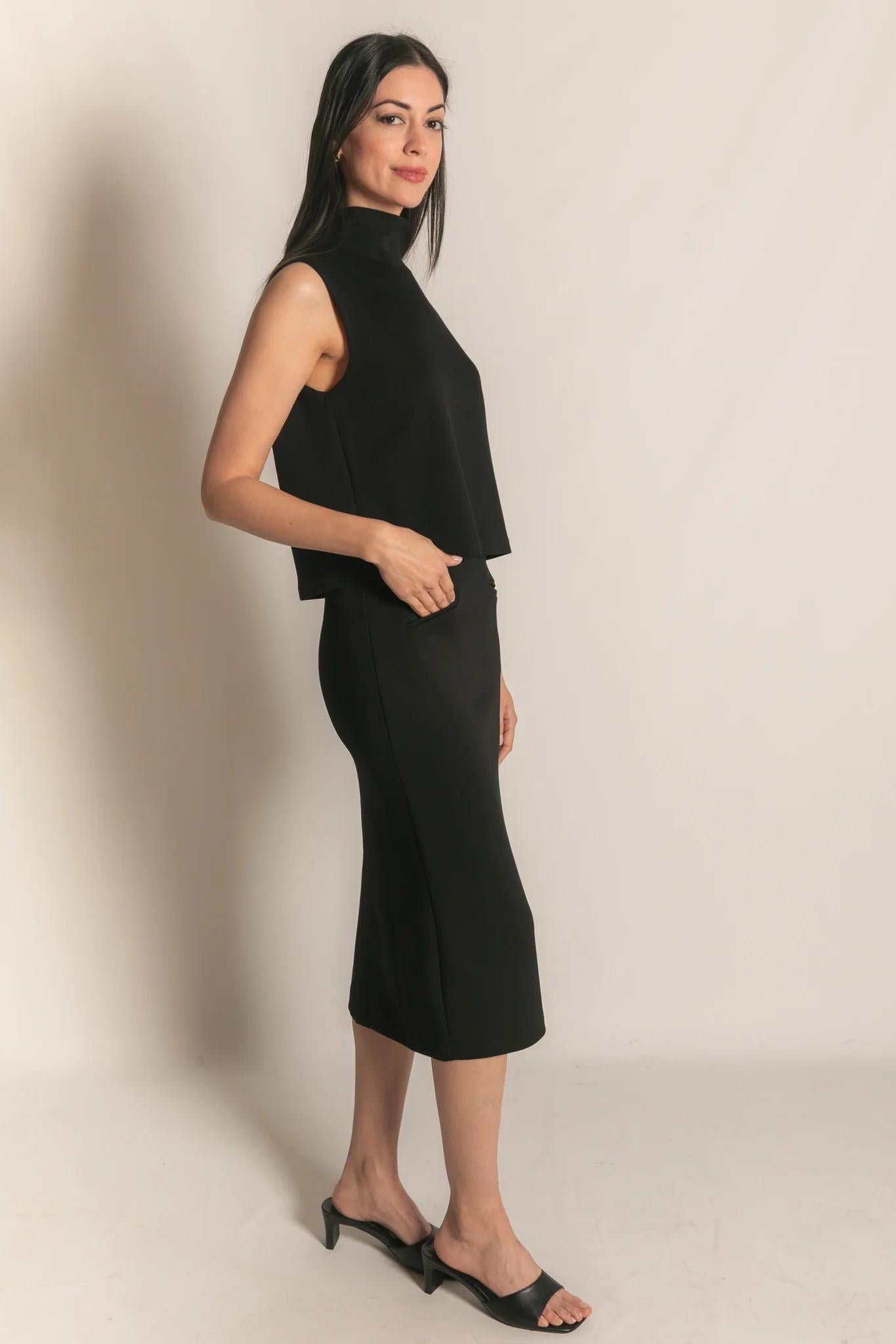 Back Slit Pencil Skirt