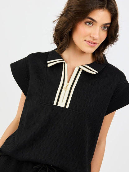 Porter Pop-Collar Shorts Set