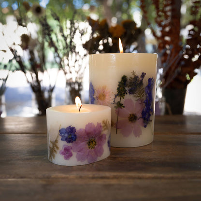 Petite Oval Botanical Candle-Roman Lavender