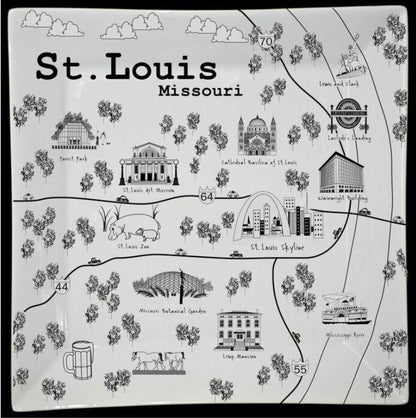 STL SQUARE MAP PLATE