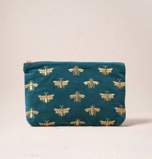 Honey Bee Rich Blue Everyday Pouch