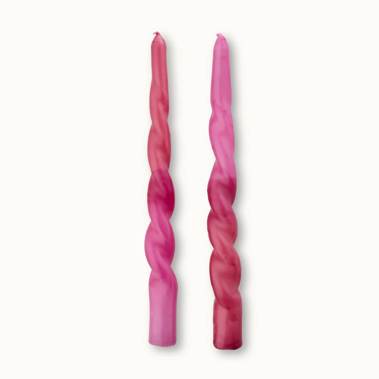 Dip Dye Candle Twisted Rapsberry